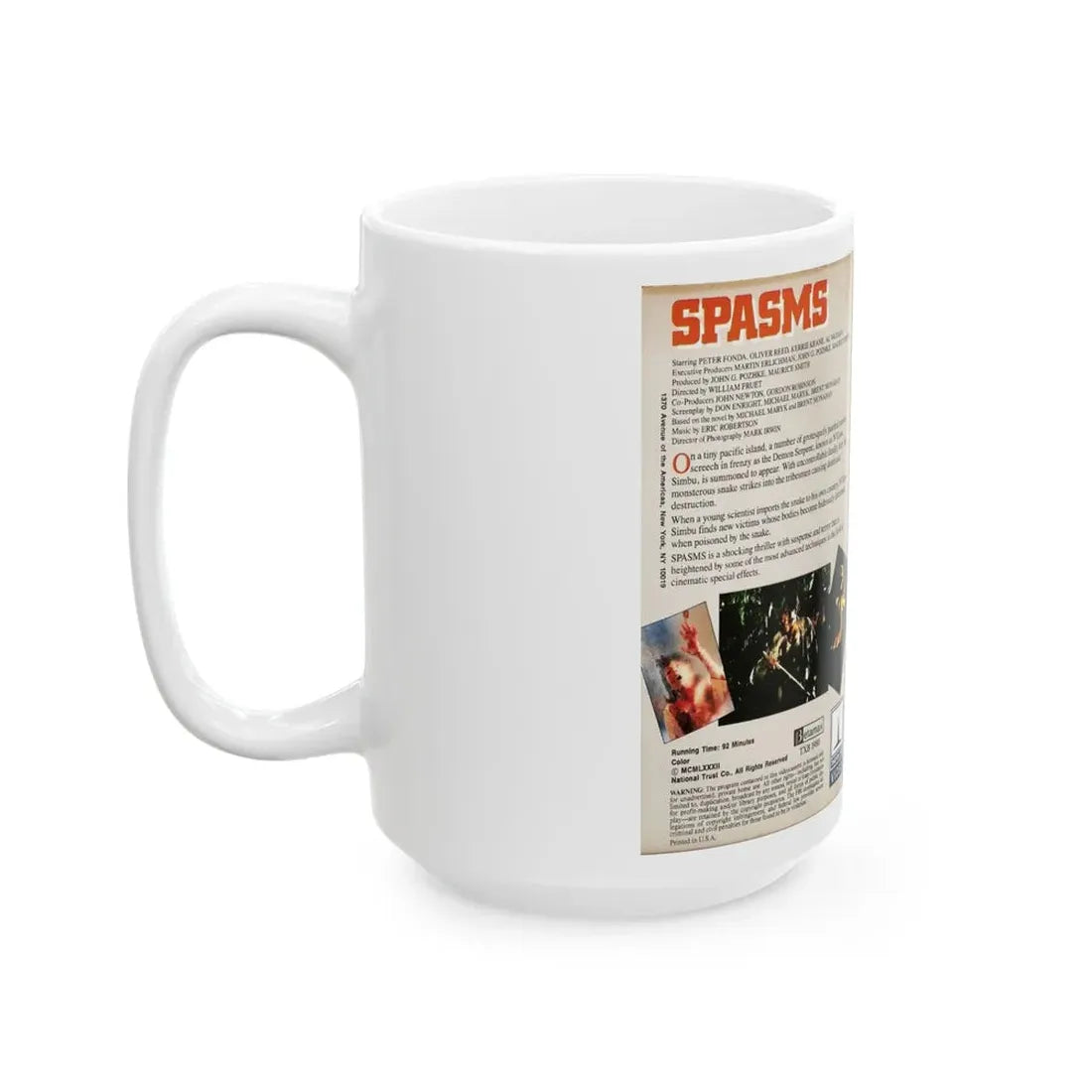 SPASMS (VHS COVER) - White Coffee Mug - Go Mug Yourself