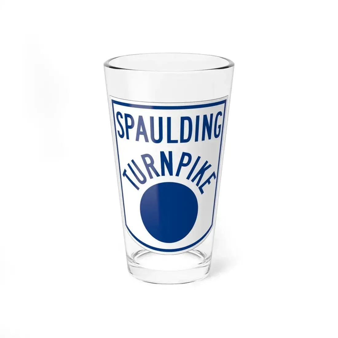 Spaulding Turnpike (New Hampshire) (Road Sign) Pint Glass 16oz 16oz - Go Mug Yourself