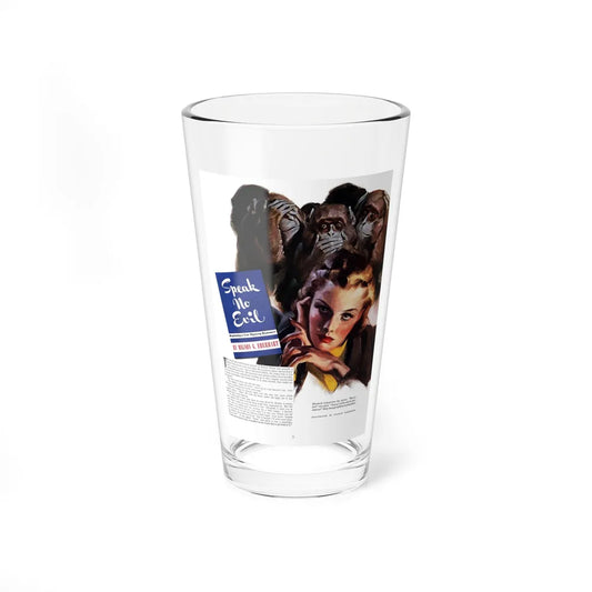 Speak no Evil (Pt. 1), Ladies' Home Journal, June 1940 (Magazine Illustration) Pint Glass 16oz 16oz - Go Mug Yourself