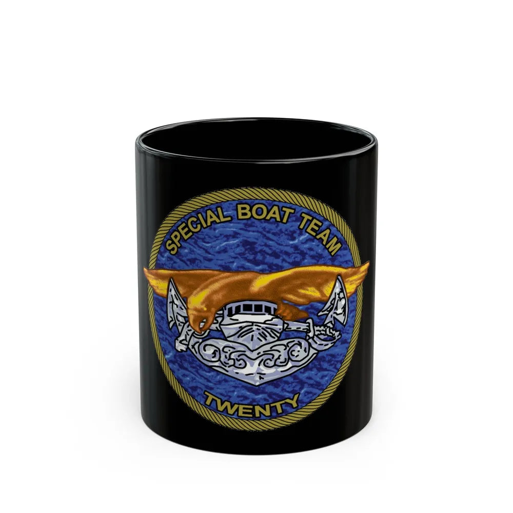 Special Boat Team Twenty (U.S. Navy) Black Coffee Mug-11oz-Go Mug Yourself