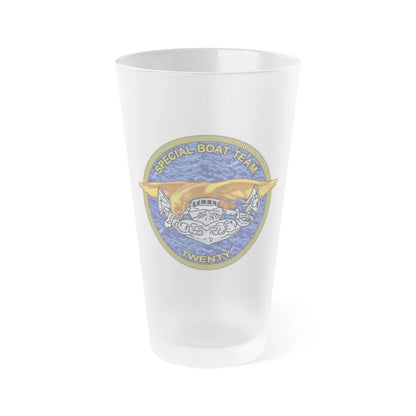 Special Boat Team Twenty (U.S. Navy) Frosted Pint Glass 16oz-Go Mug Yourself