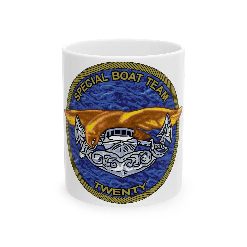 Special Boat Team Twenty (U.S. Navy) White Coffee Mug-11oz-Go Mug Yourself