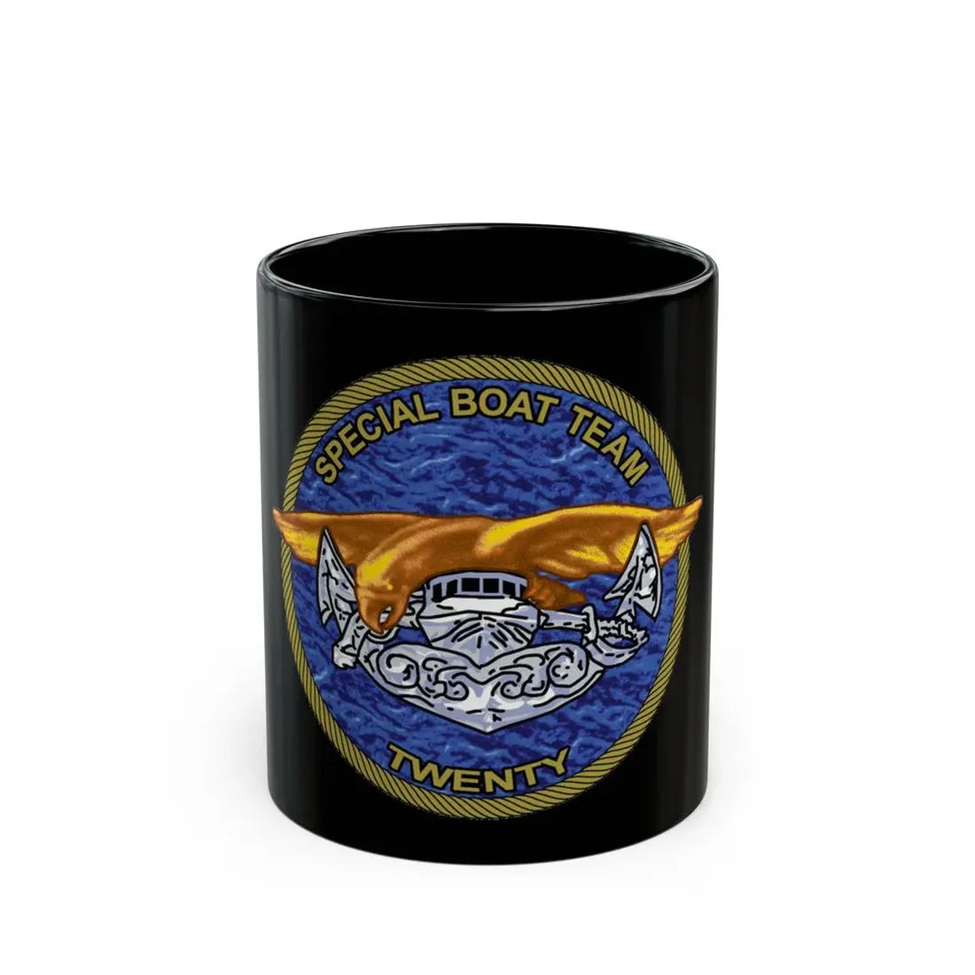 Special Boat Team Twenty (U.S. Navy) Black Coffee Mug 11oz - Go Mug Yourself