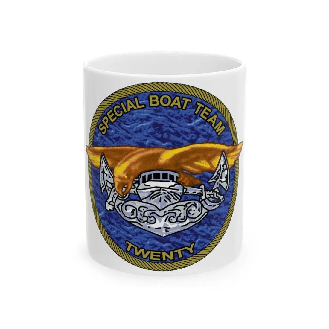 Special Boat Team Twenty (U.S. Navy) White Coffee Mug 11oz - Go Mug Yourself