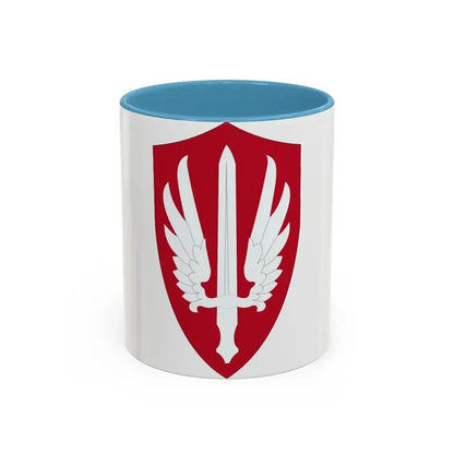 Special Category With Air Force SCARWAF (U.S. Army) Accent Coffee Mug 11oz Light Blue - Go Mug Yourself