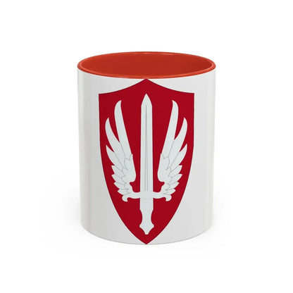 Special Category With Air Force SCARWAF (U.S. Army) Accent Coffee Mug 11oz Red - Go Mug Yourself