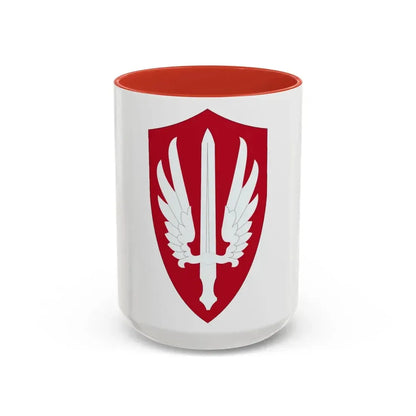 Special Category With Air Force SCARWAF (U.S. Army) Accent Coffee Mug 15oz Red - Go Mug Yourself