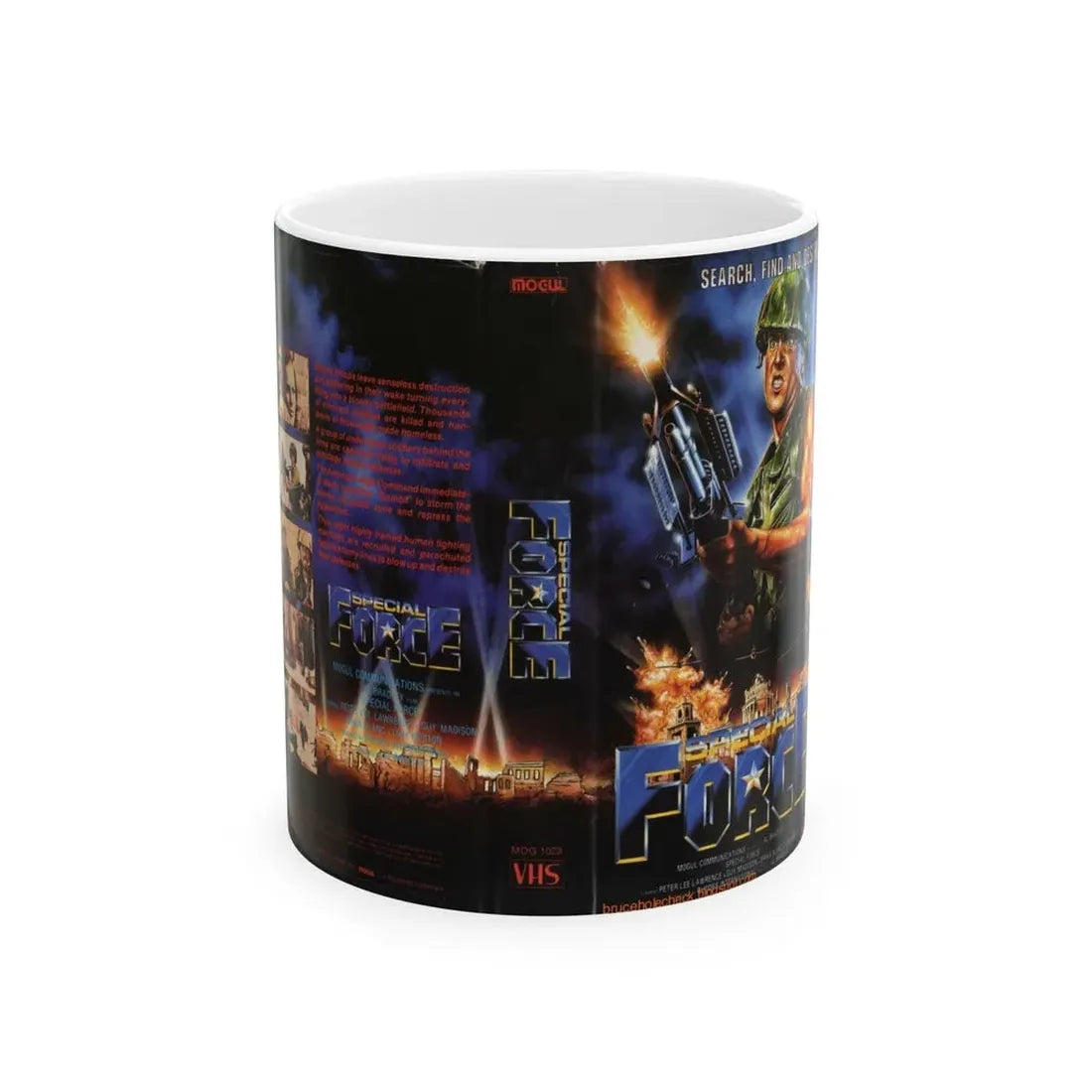 SPECIAL FORCE (VHS COVER) - White Coffee Mug 11oz - Go Mug Yourself