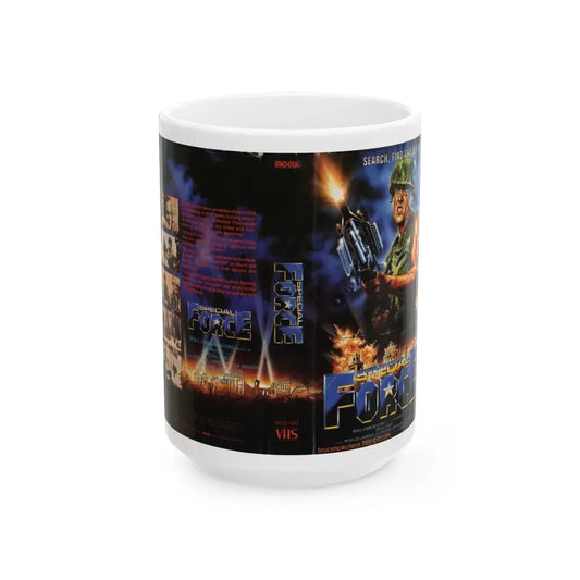 SPECIAL FORCE (VHS COVER) - White Coffee Mug 15oz - Go Mug Yourself