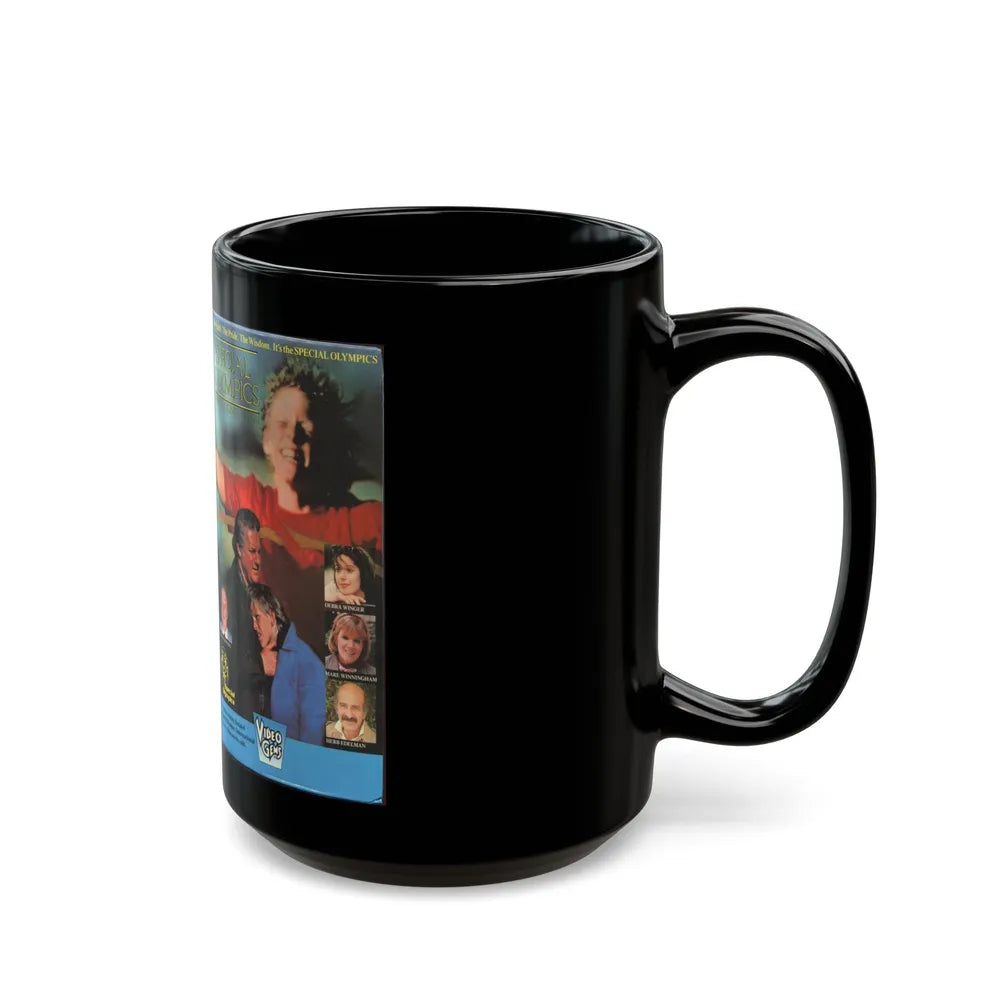 SPECIAL OLYMPICS A SPECIAL KIND OF LOVE (VHS COVER) - Black Coffee Mug-Go Mug Yourself