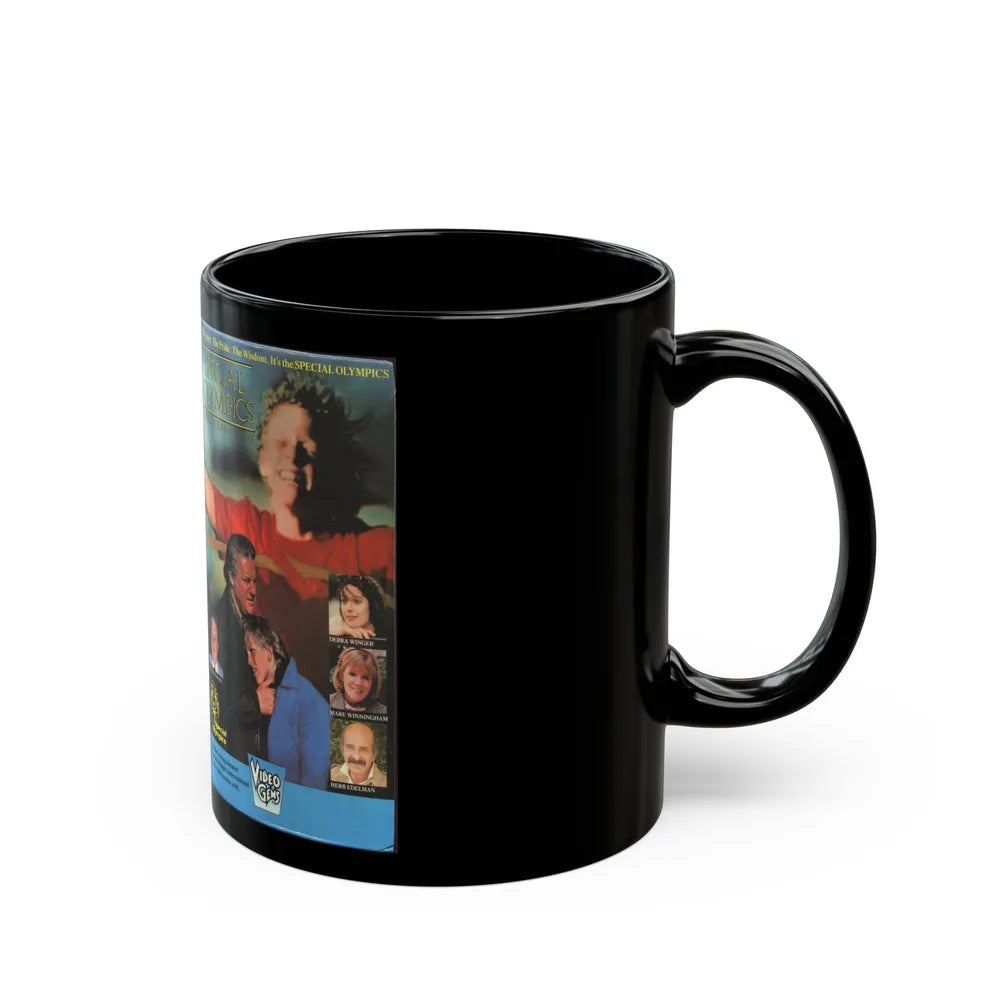 SPECIAL OLYMPICS A SPECIAL KIND OF LOVE (VHS COVER) - Black Coffee Mug-Go Mug Yourself