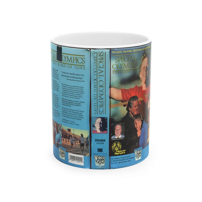 SPECIAL OLYMPICS A SPECIAL KIND OF LOVE (VHS COVER) - White Coffee Mug-11oz-Go Mug Yourself