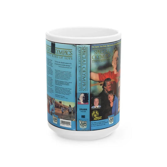SPECIAL OLYMPICS A SPECIAL KIND OF LOVE (VHS COVER) - White Coffee Mug 15oz - Go Mug Yourself