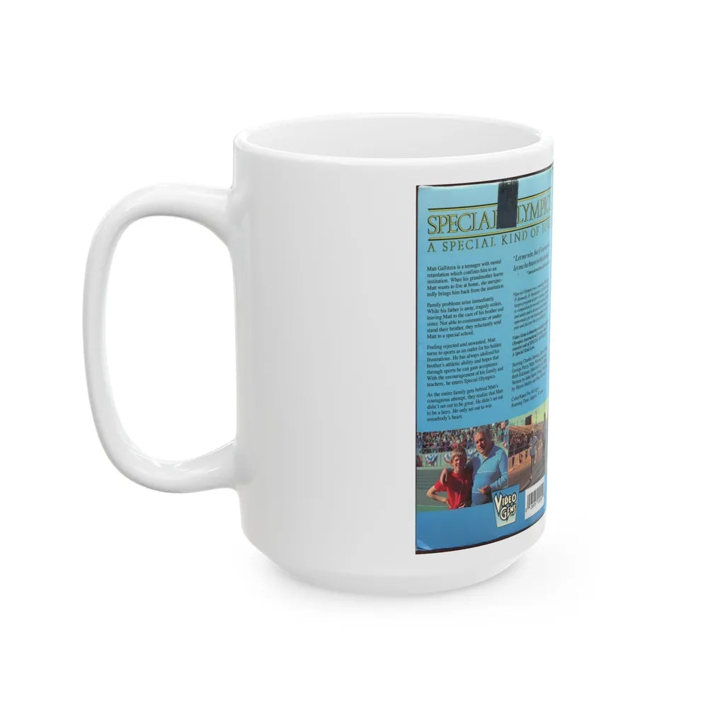 SPECIAL OLYMPICS A SPECIAL KIND OF LOVE (VHS COVER) - White Coffee Mug-Go Mug Yourself