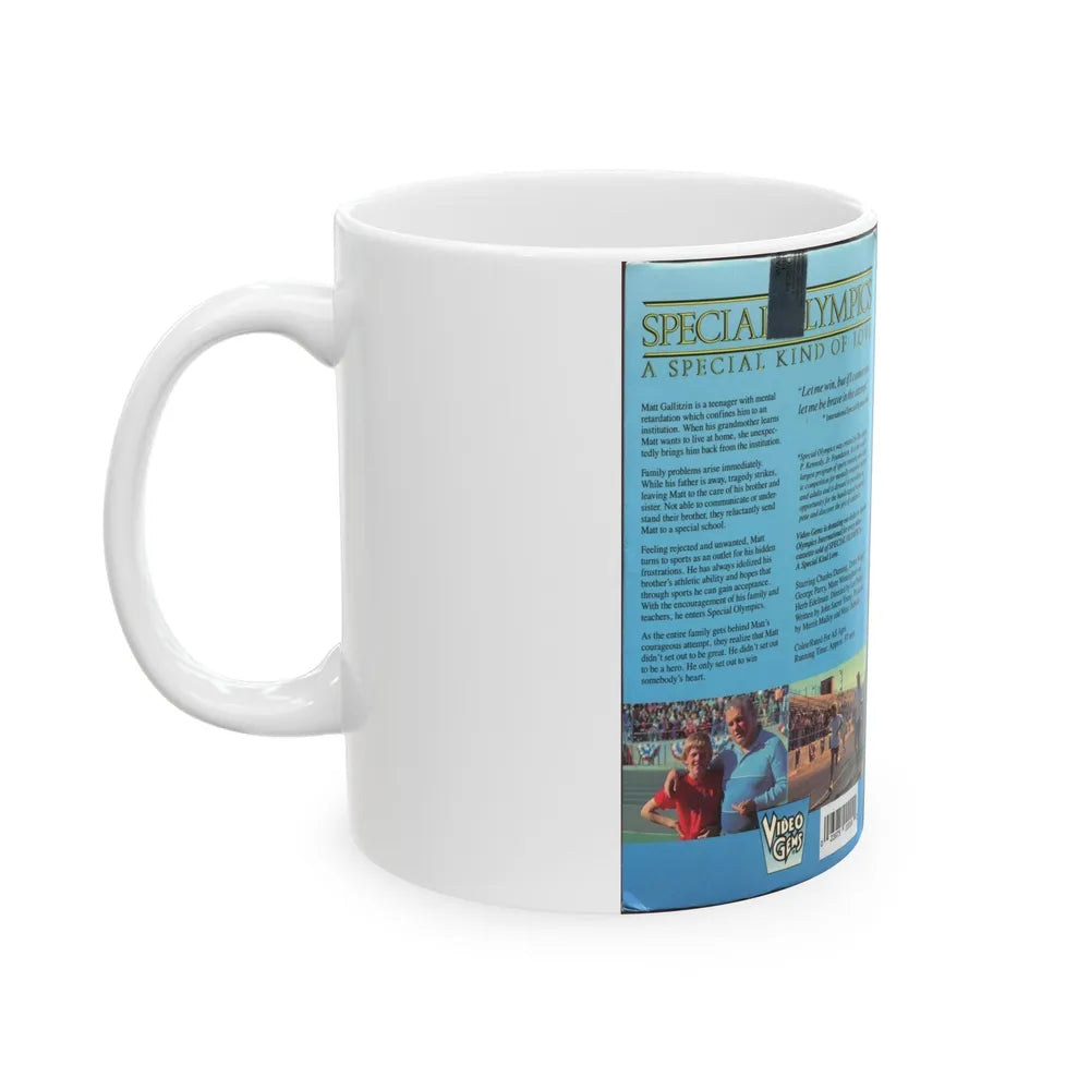 SPECIAL OLYMPICS A SPECIAL KIND OF LOVE (VHS COVER) - White Coffee Mug-Go Mug Yourself