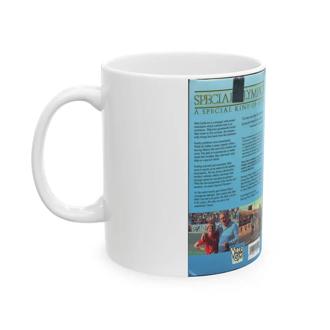 SPECIAL OLYMPICS A SPECIAL KIND OF LOVE (VHS COVER) - White Coffee Mug - Go Mug Yourself