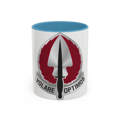Special Operations Aviation Command 2 (U.S. Army) Accent Coffee Mug 11oz Light Blue - Go Mug Yourself