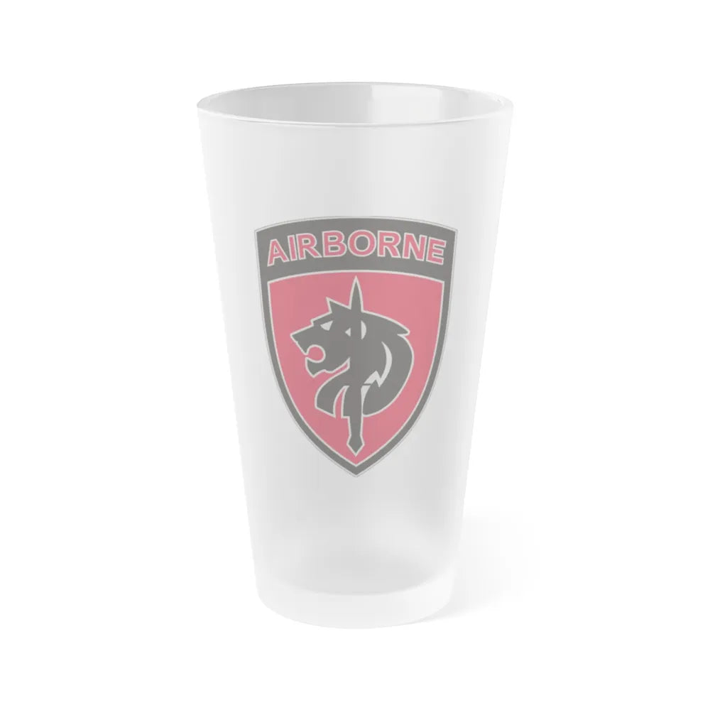 Special Operations Command Africa (U.S. Army) Frosted Pint Glass 16oz-Go Mug Yourself