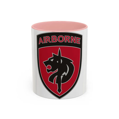 Special Operations Command Africa (U.S. Army) Accent Coffee Mug 11oz Pink - Go Mug Yourself