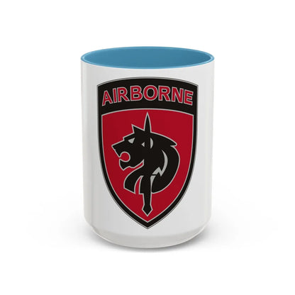 Special Operations Command Africa (U.S. Army) Accent Coffee Mug 15oz Light Blue - Go Mug Yourself