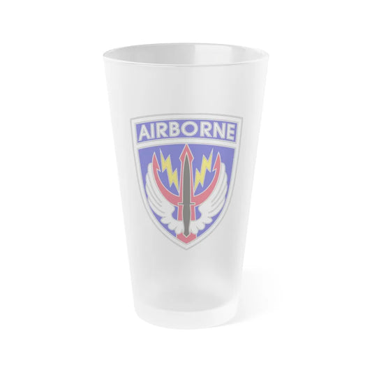 Special Operations Command Central (U.S. Army) Frosted Pint Glass 16oz-Go Mug Yourself