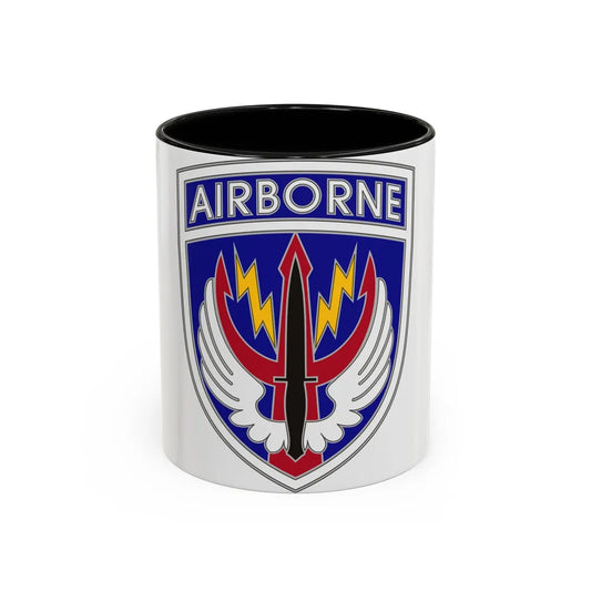 Special Operations Command Central (U.S. Army) Accent Coffee Mug 11oz Black - Go Mug Yourself