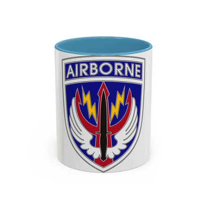 Special Operations Command Central (U.S. Army) Accent Coffee Mug 11oz Light Blue - Go Mug Yourself