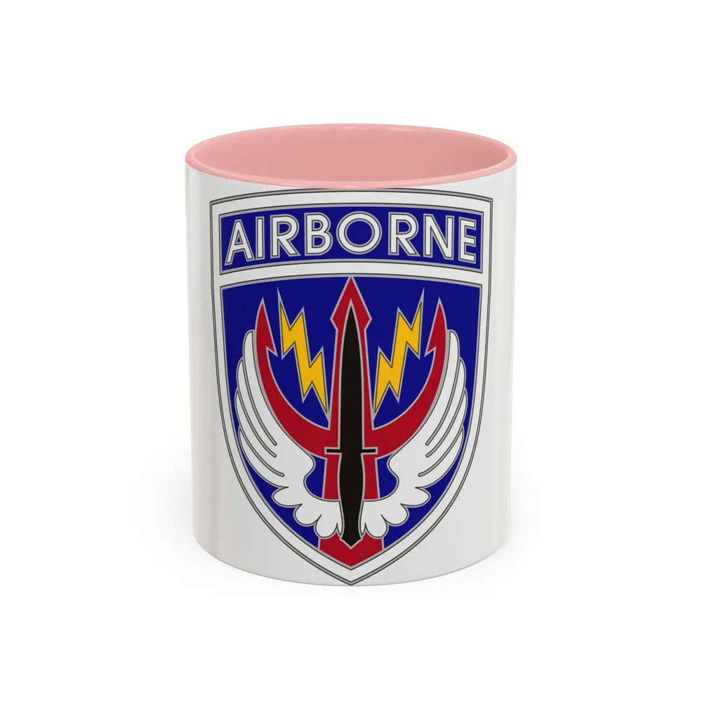 Special Operations Command Central (U.S. Army) Accent Coffee Mug 11oz Pink - Go Mug Yourself