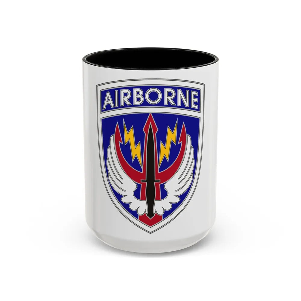 Special Operations Command Central (U.S. Army) Accent Coffee Mug 15oz Black - Go Mug Yourself