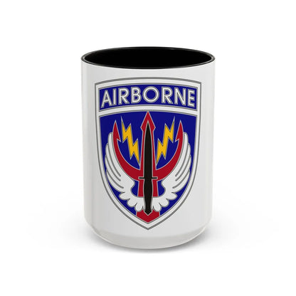 Special Operations Command Central (U.S. Army) Accent Coffee Mug 15oz Black - Go Mug Yourself