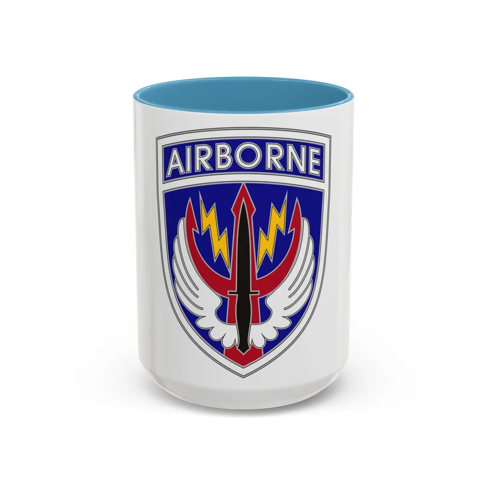 Special Operations Command Central (U.S. Army) Accent Coffee Mug 15oz Light Blue - Go Mug Yourself