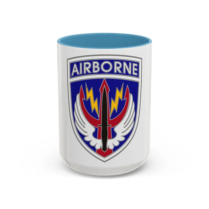 Special Operations Command Central (U.S. Army) Accent Coffee Mug 15oz Light Blue - Go Mug Yourself