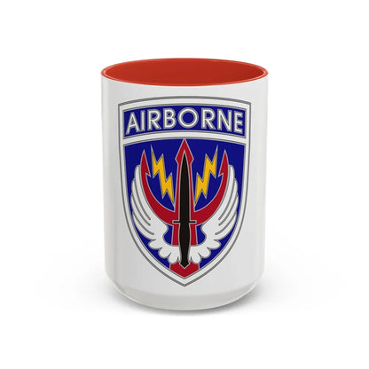Special Operations Command Central (U.S. Army) Accent Coffee Mug 15oz Red - Go Mug Yourself
