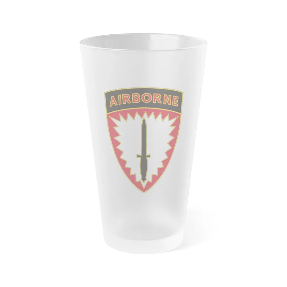 Special Operations Command Europe (U.S. Army) Frosted Pint Glass 16oz-Go Mug Yourself