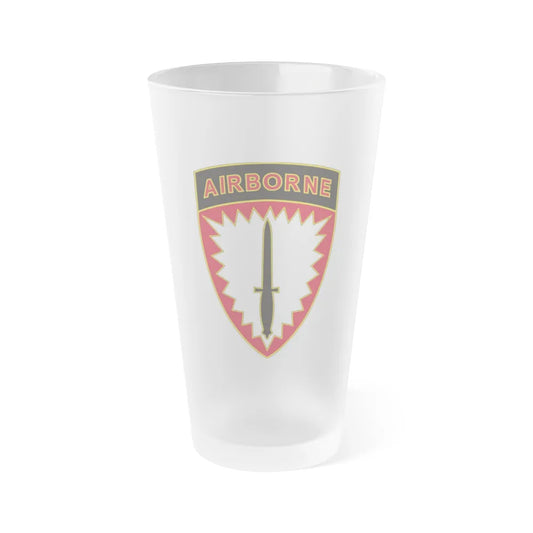 Special Operations Command Europe (U.S. Army) Frosted Pint Glass 16oz-Go Mug Yourself