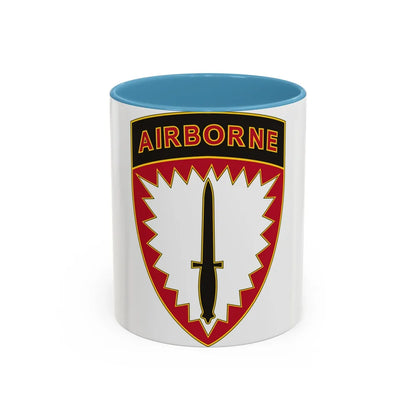 Special Operations Command Europe (U.S. Army) Accent Coffee Mug 11oz Light Blue - Go Mug Yourself