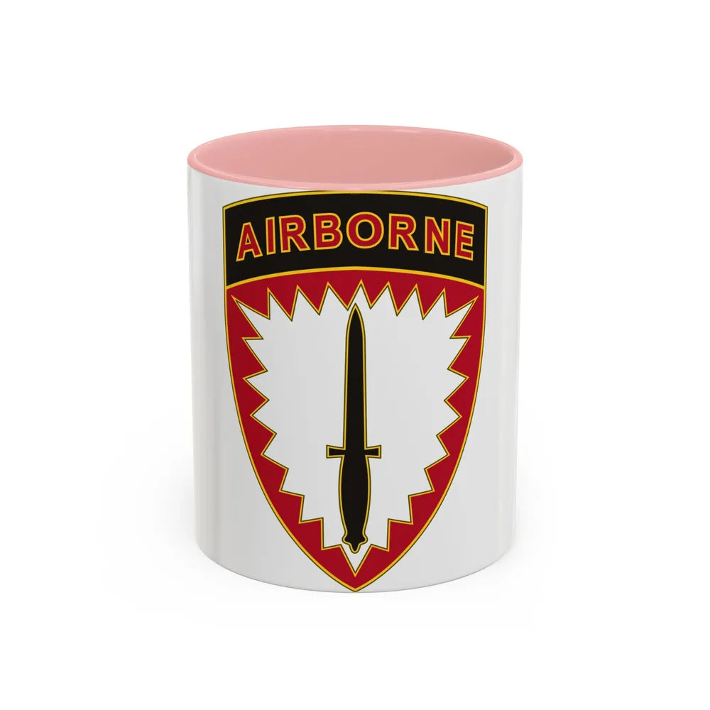 Special Operations Command Europe (U.S. Army) Accent Coffee Mug 11oz Pink - Go Mug Yourself