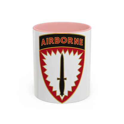 Special Operations Command Europe (U.S. Army) Accent Coffee Mug 11oz Pink - Go Mug Yourself