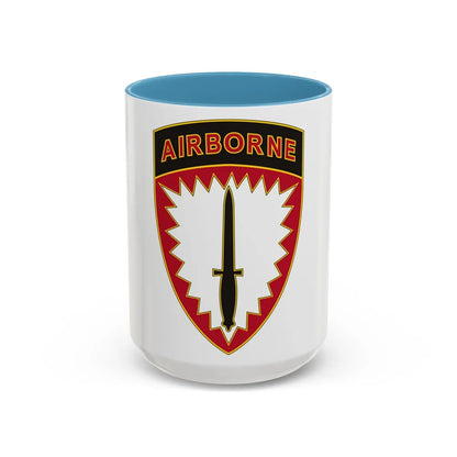 Special Operations Command Europe (U.S. Army) Accent Coffee Mug 15oz Light Blue - Go Mug Yourself