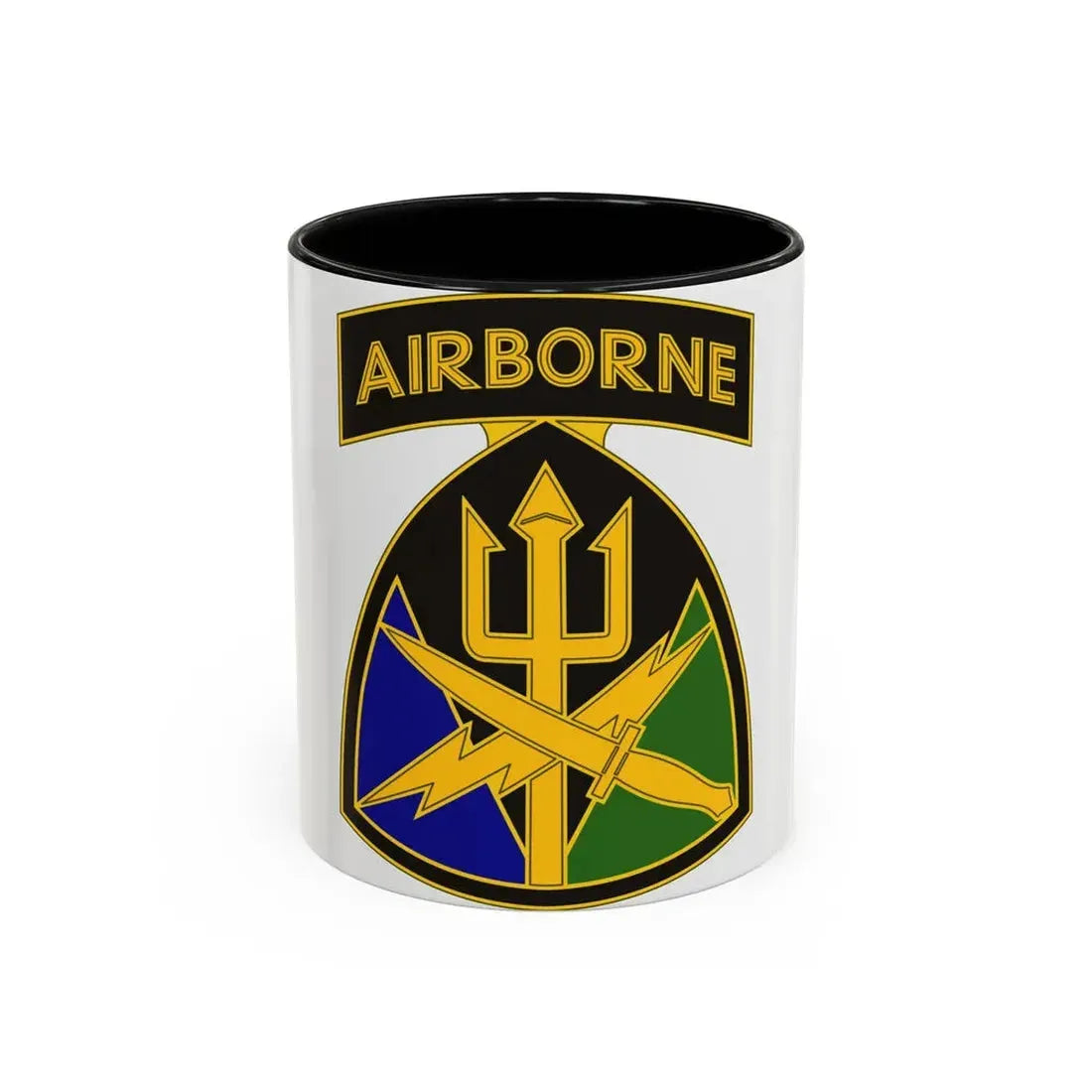 Special Operations Command Joint Forces Command (U.S. Army) Accent Coffee Mug 11oz Black - Go Mug Yourself