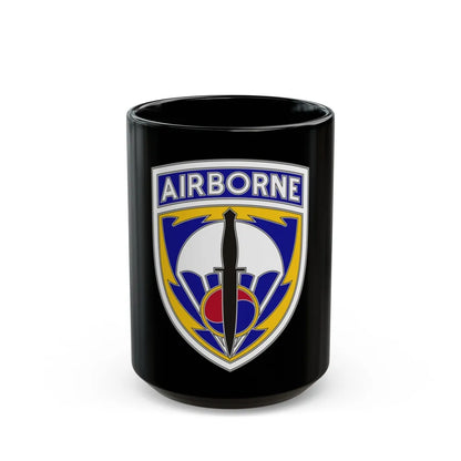 Special Operations Command Korea (U.S. Army) Black Coffee Mug-15oz-Go Mug Yourself