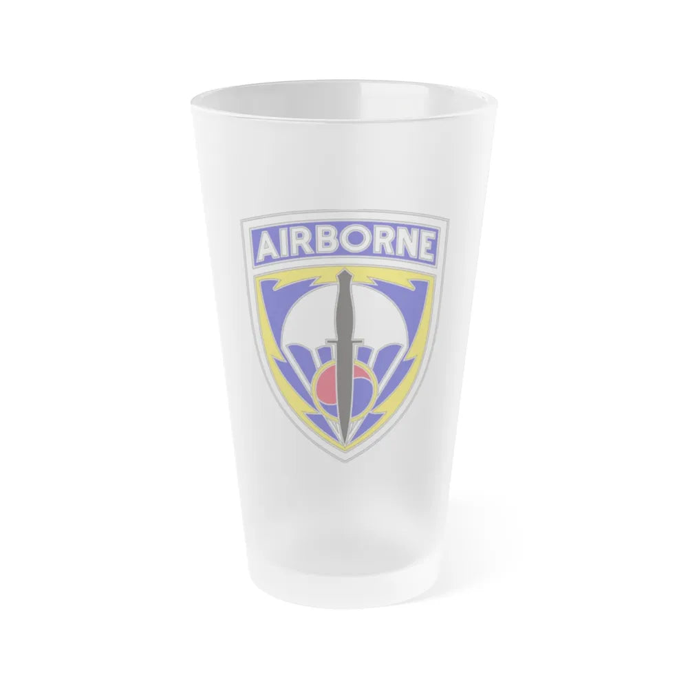 Special Operations Command Korea (U.S. Army) Frosted Pint Glass 16oz-Go Mug Yourself