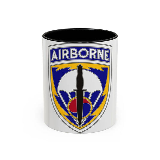 Special Operations Command Korea (U.S. Army) Accent Coffee Mug 11oz Black - Go Mug Yourself