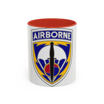 Special Operations Command Korea (U.S. Army) Accent Coffee Mug 11oz Red - Go Mug Yourself