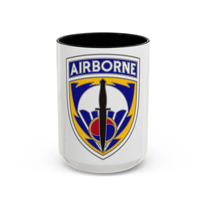 Special Operations Command Korea (U.S. Army) Accent Coffee Mug 15oz Black - Go Mug Yourself