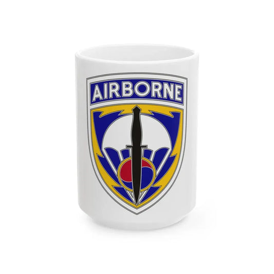 Special Operations Command Korea (U.S. Army) White Coffee Mug 15oz - Go Mug Yourself