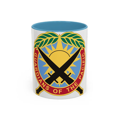 Special Operations Command Pacific 2 (U.S. Army) Accent Coffee Mug 11oz Light Blue - Go Mug Yourself
