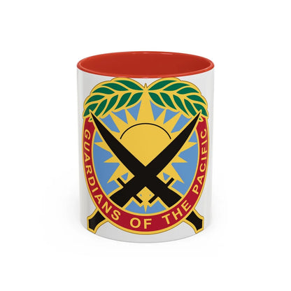 Special Operations Command Pacific 2 (U.S. Army) Accent Coffee Mug 11oz Red - Go Mug Yourself