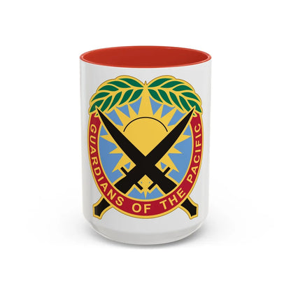 Special Operations Command Pacific 2 (U.S. Army) Accent Coffee Mug 15oz Red - Go Mug Yourself