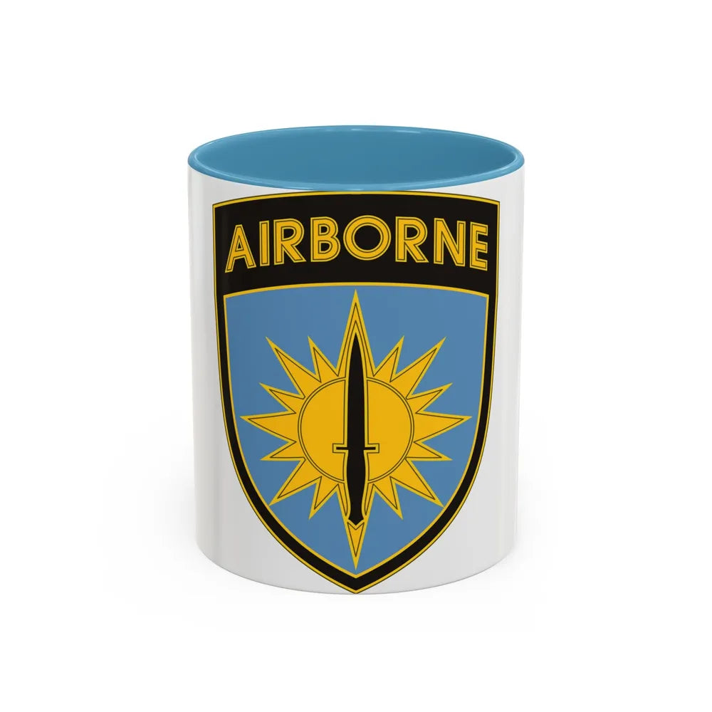 Special Operations Command Pacific 3 (U.S. Army) Accent Coffee Mug 11oz Light Blue - Go Mug Yourself